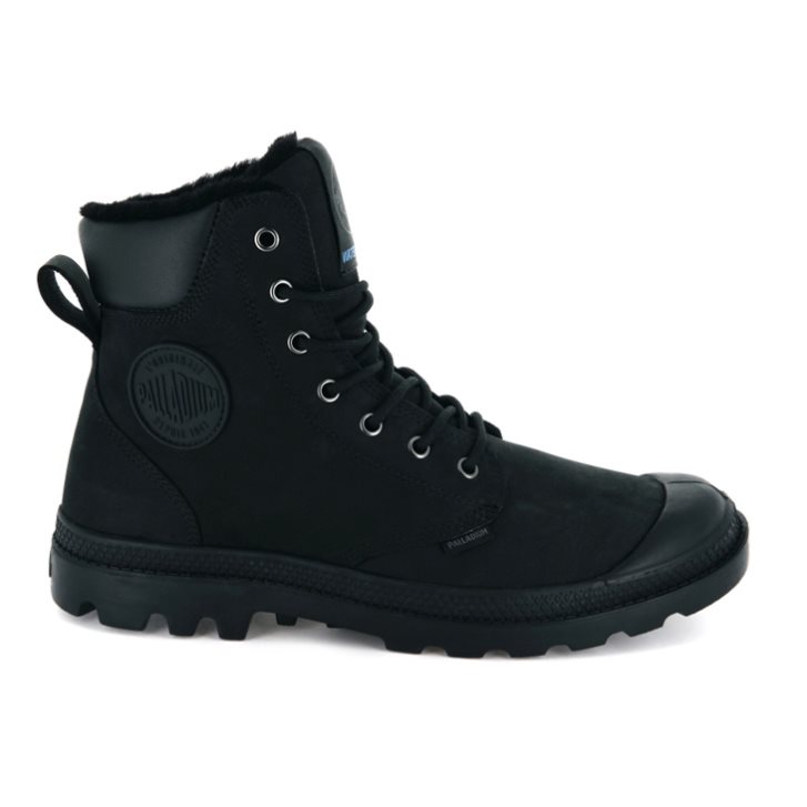 Dámské Boty Palladium Pampa Sportovní Cuff WPS Černé | CZ YFV-64K